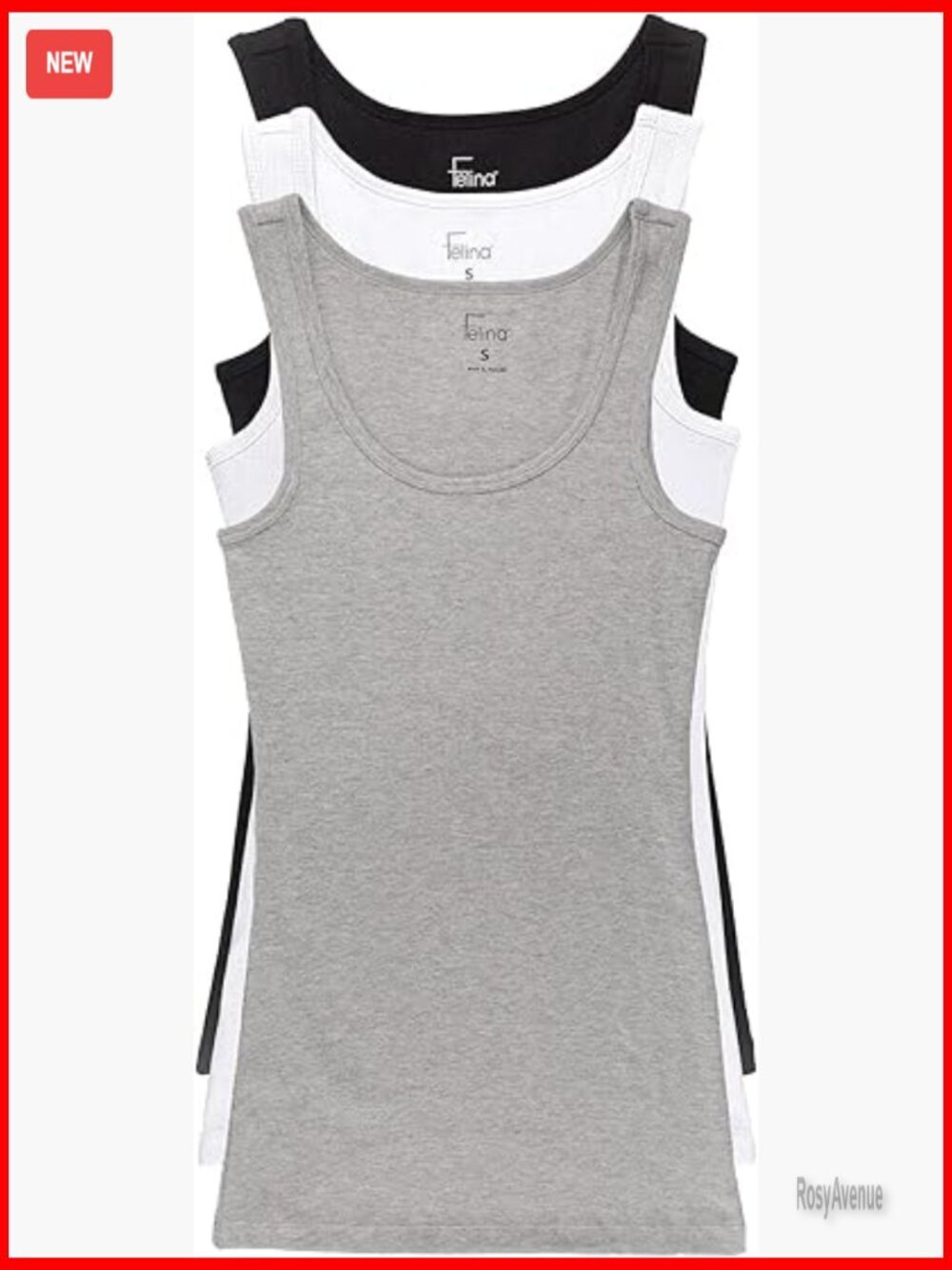 Cotton Ribbed Tank Top Classic Fit Sleeveless Yoga Workout